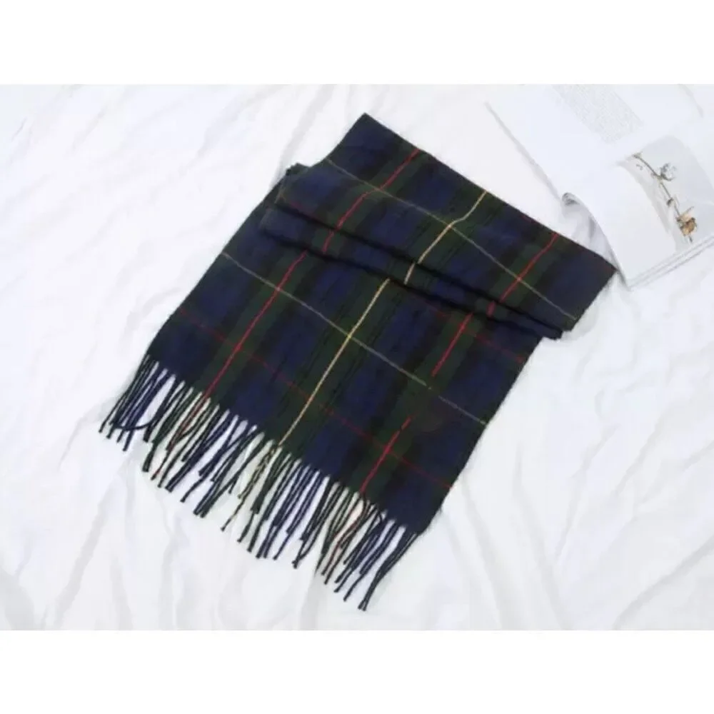Blue and Green Plaid tartan Scarf